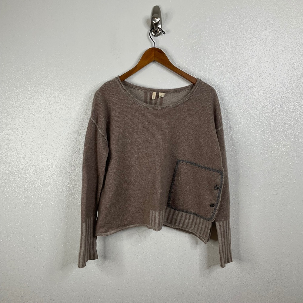 Moth Brown 100% Cashmere Sweater‎ Size Medium
